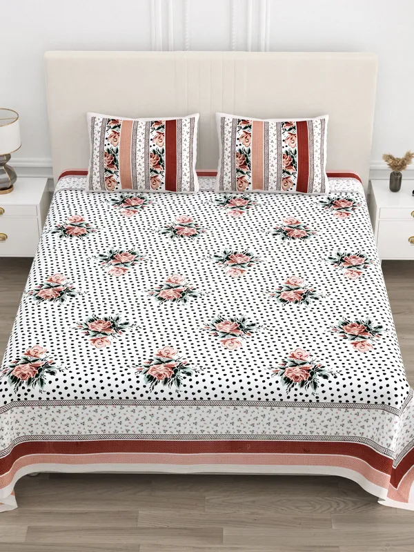 Amber_Cotton_Amber_Flora_Elegance_Double_Bedsheet_With_Pillow_Cover_100_X_108_Cm